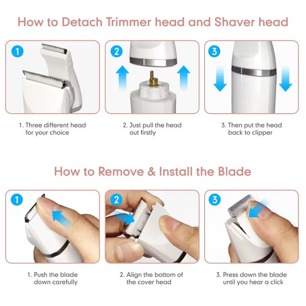 Cortadores de pelo recargables para mascotas Cortadores eléctricos de pelo para perros 110V - 240V