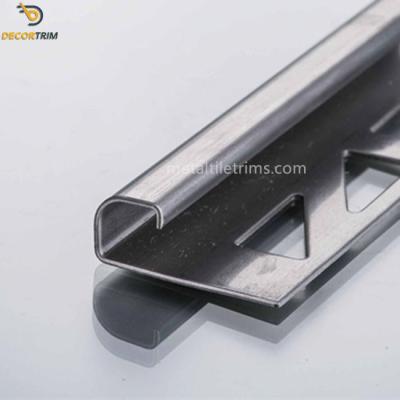 Curved Edge Stainless Steel Tile Trim Strip 8k Mirror Finish SGS Certified