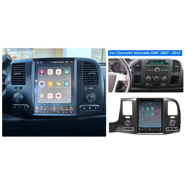 Viknav Car radio For Chevrolet Silverado GMC 2007 - 2013 Vertical Screen 12.1 INCH Car Stereo DVD player GPS Navigation