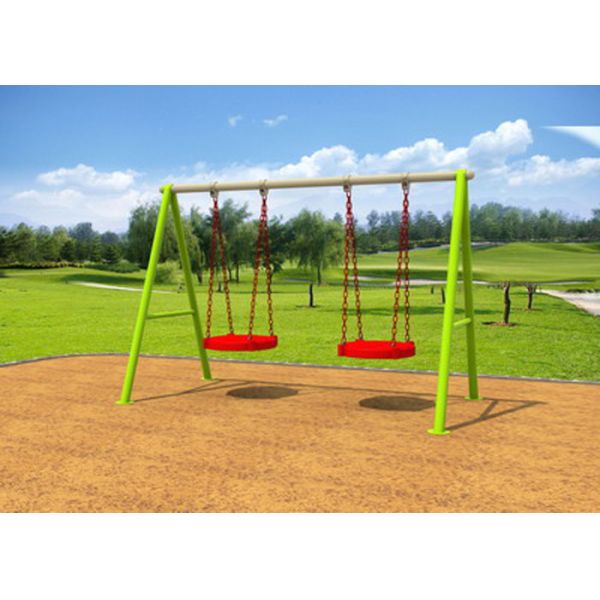 Galvanized Steel Swing Sets / Kids Outdoor Swing Set 7-10 Years Service Life