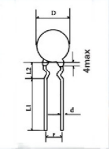 MF73T-1 NTC Power Thermistor Axial Свинцовый для электронных энергосберегающих ламп