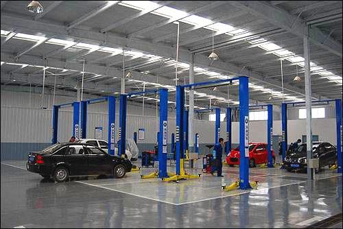 Construções de armação de aço industriais da construção das garagens da reparação de automóveis