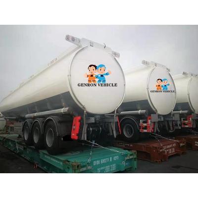 Reboque líquido do petroleiro do metanol 60CBM dos eixos da entrega 3 do combustível