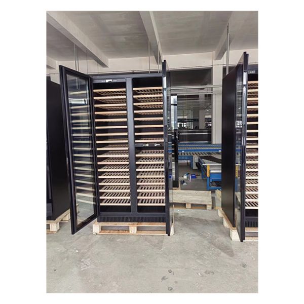 Dual-Zone Temperature Wine Cooler with Beech Wood Shelving and 316 Bottle Capacity for Commercial Use