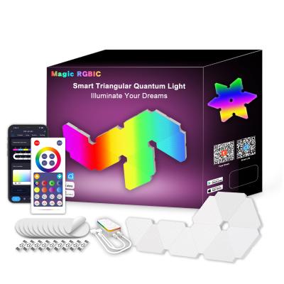 RoHS RGB Wall Lamp 5V 10W LED Triangle Wall Lights Intelligent Color Control