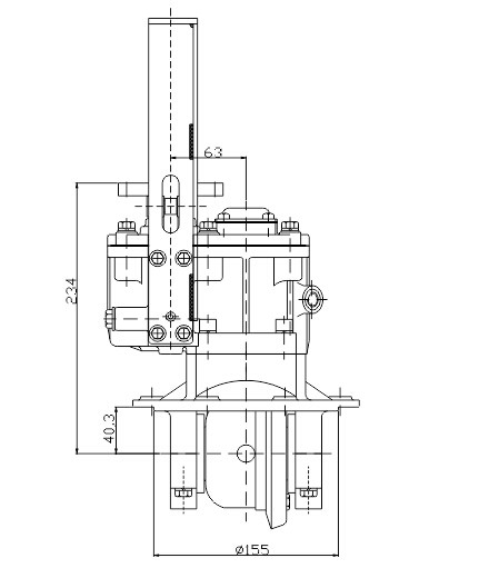 Коробка передач рикши высокой эффективности автоматическая для цапфы зада трицикла Зонгшен/Даюн