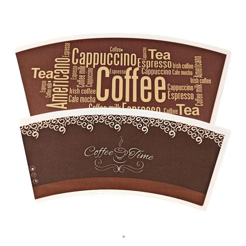 Factory Direct Supply Wholesale Printing Paper Cup Fan For Hot Cold Drinks