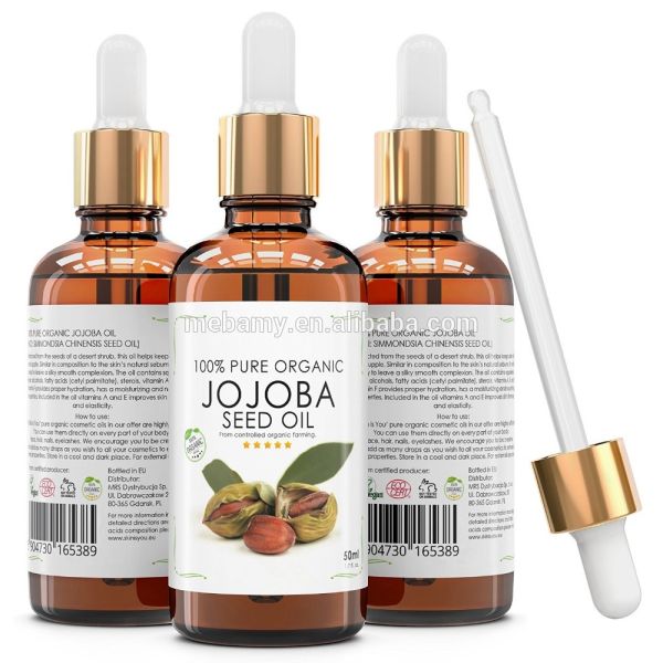 Pure Organic Jojoba Essential Oil Moisturizer No Chemicals Extended Shelf Life