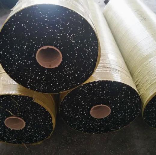 Anti-Slip Indoor Gym Rubber Rolls Shock Absorption Roll Rubber Mat
