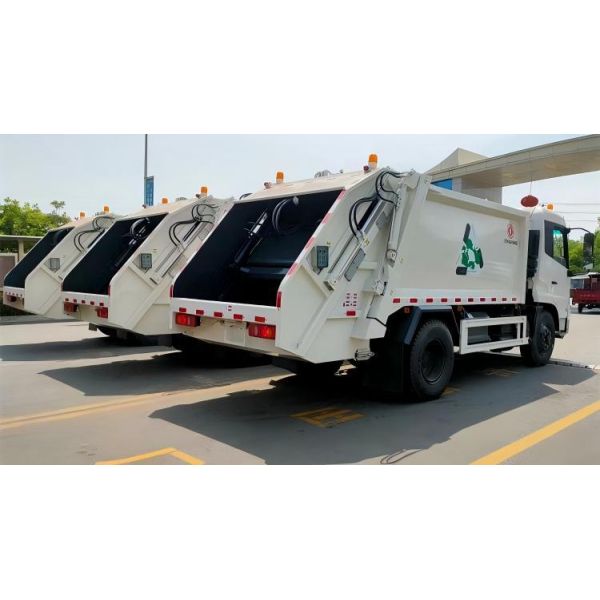 New Shacman HOWO Dongfeng 4X2 6X4 Transfer Refuse Vehicle Rear Side Loader Swing Arm Hook Lift Hooklift Waste Compactor Garbage Collection Truck