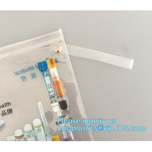 Pvc Travel Slider Zipper Bags Pvc Zipper Slider Pencil Bag Handle