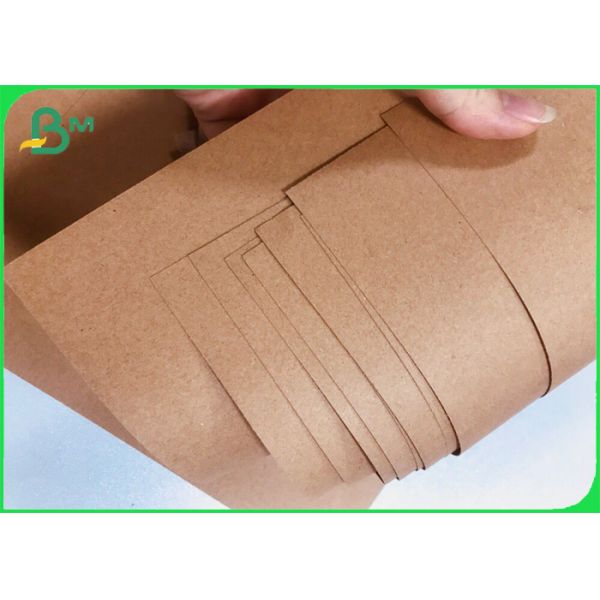 120gsm FSC Natural Pure Kraft paper for Flower Gift Packaging Material Papier naturel non blanchi de 120gsm Brown emballage pour l'emballage cadeau