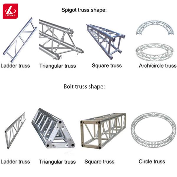 Customizable Aluminum Square Lighting Truss For Load-Bearing Capacity