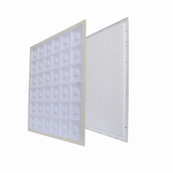 42W Recessed Square 600x600 Backlit Grille LED Light Panel 4100K CCT for Modern Design
