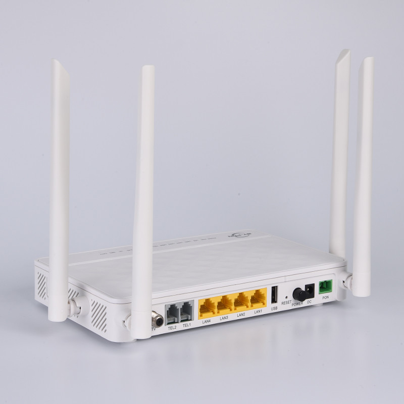 Диапазон ONU 2VOIP 4GE 1USB CATV 2.4G 5G 5DBI WIFI XPON двойной