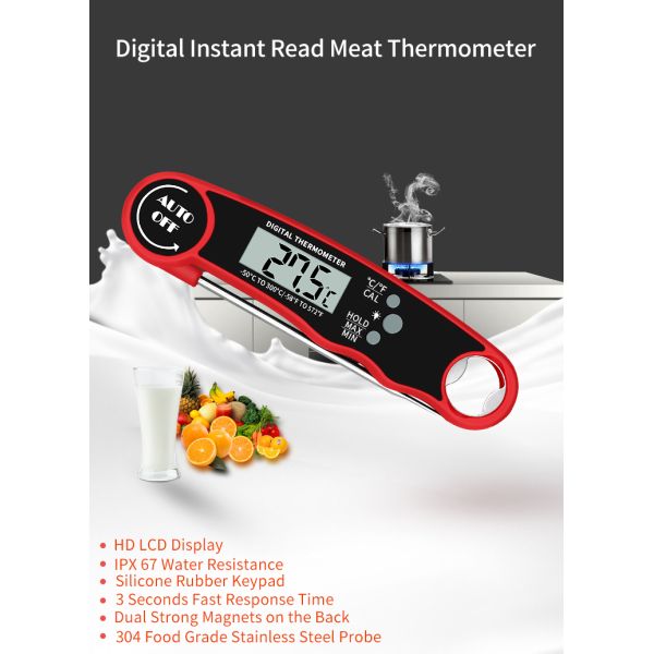Wireless Kitchen Food BBQ Meat Digital Thermometer And Waterproof For Cooking Mastery