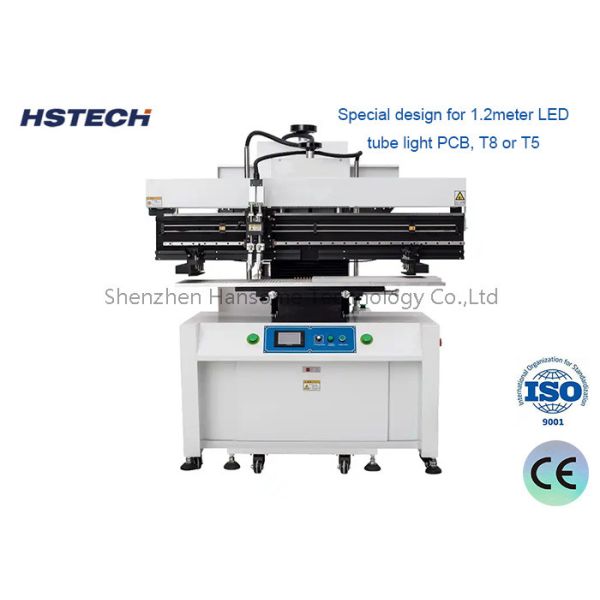 Solder Paste Machine For 1.2M LED Tube PCB Stencil Printing With Semi-automatic Operation And High Precision