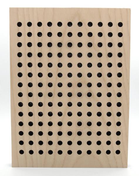 16mm/6mm Veneer timber Micro Perforated Acoustic Panels Ceiling Tile