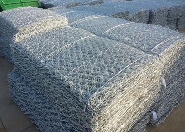 5m Galvanized Gabion Cage Bunnings 215g/M² Zinc Coated Rock Wall Cages