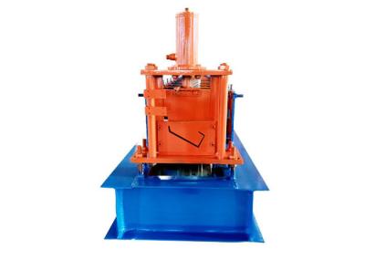 Cor azul/alaranjada Ridge Cap Roll Forming Machine para a produção do material de construção