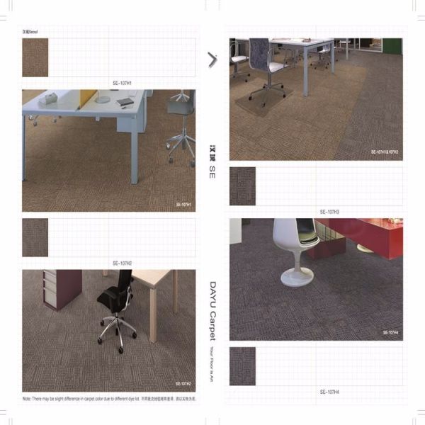 100% Nylon Office Commercial Decorative Carpet Tiles