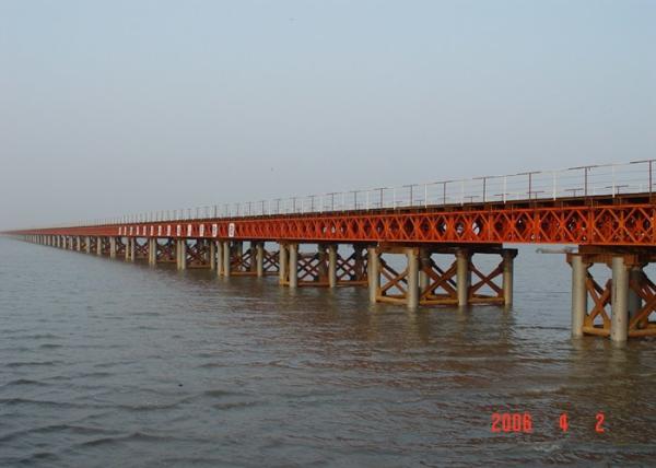 Do exército de aço pré-fabricado de aço da ponte do período 6-54m ponte provisória