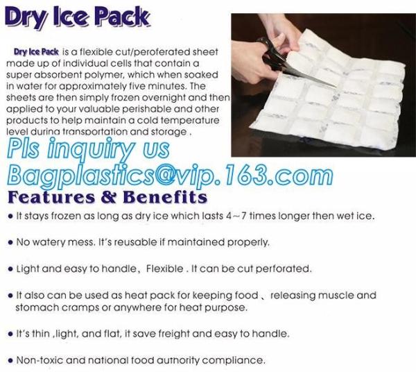 Sports Medicine Ice Bags, Flexible Ice Pack, Easy Seal Ice Cube Bags, Cool Bags & Ice Packs, First Aid Ice Pack, bagease