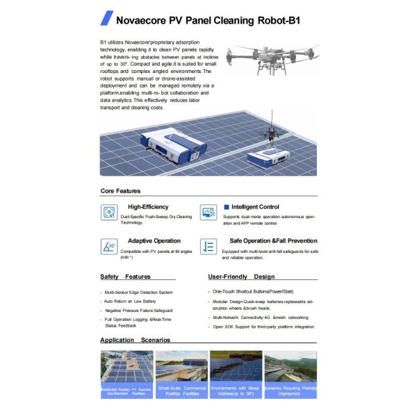 PV Panel Cleaning Robot B1