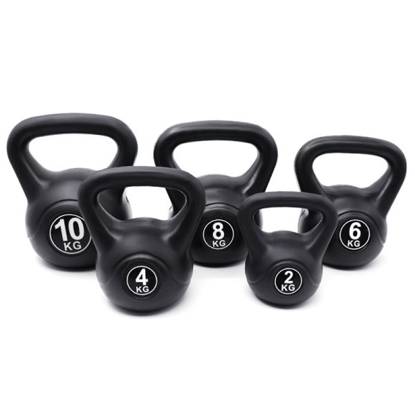 Factory wholesale fitness weight-lifting cement kettlebell sand-filled kettlebell rubber dumbbell kettlebell