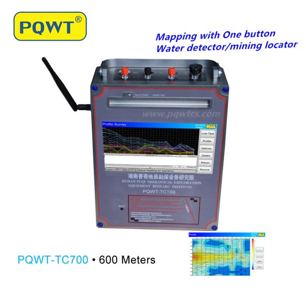 PQWT-TC700 600m Deep Water Detector with Touch Screen and 92% Accuracy for Borehole Water Detection