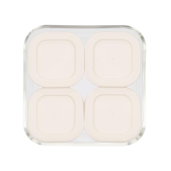 Glass Food Container with PE Lid Set