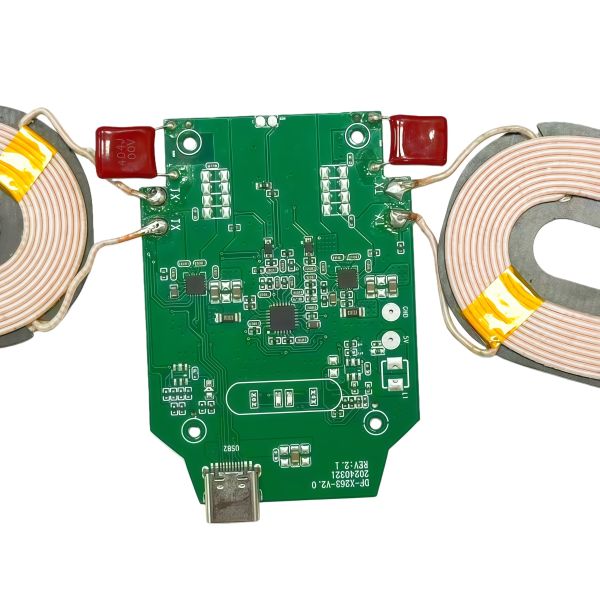 Dual Coil Wireless Charging Module with Fast Charging and 15W High-Speed for Two Phones PCB Assembly