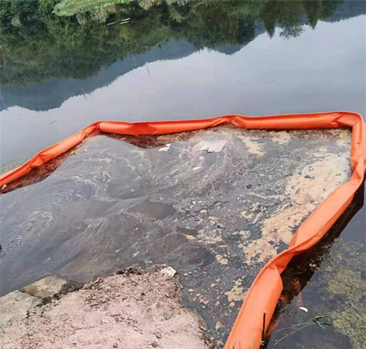 Pvc Floating Silt Curtain Inflatable Foam Filled Oil Containment Boom Floating Silt Curtain Pollution Control Screens Turbidity Barriers Garbage Floating Silt Curtain