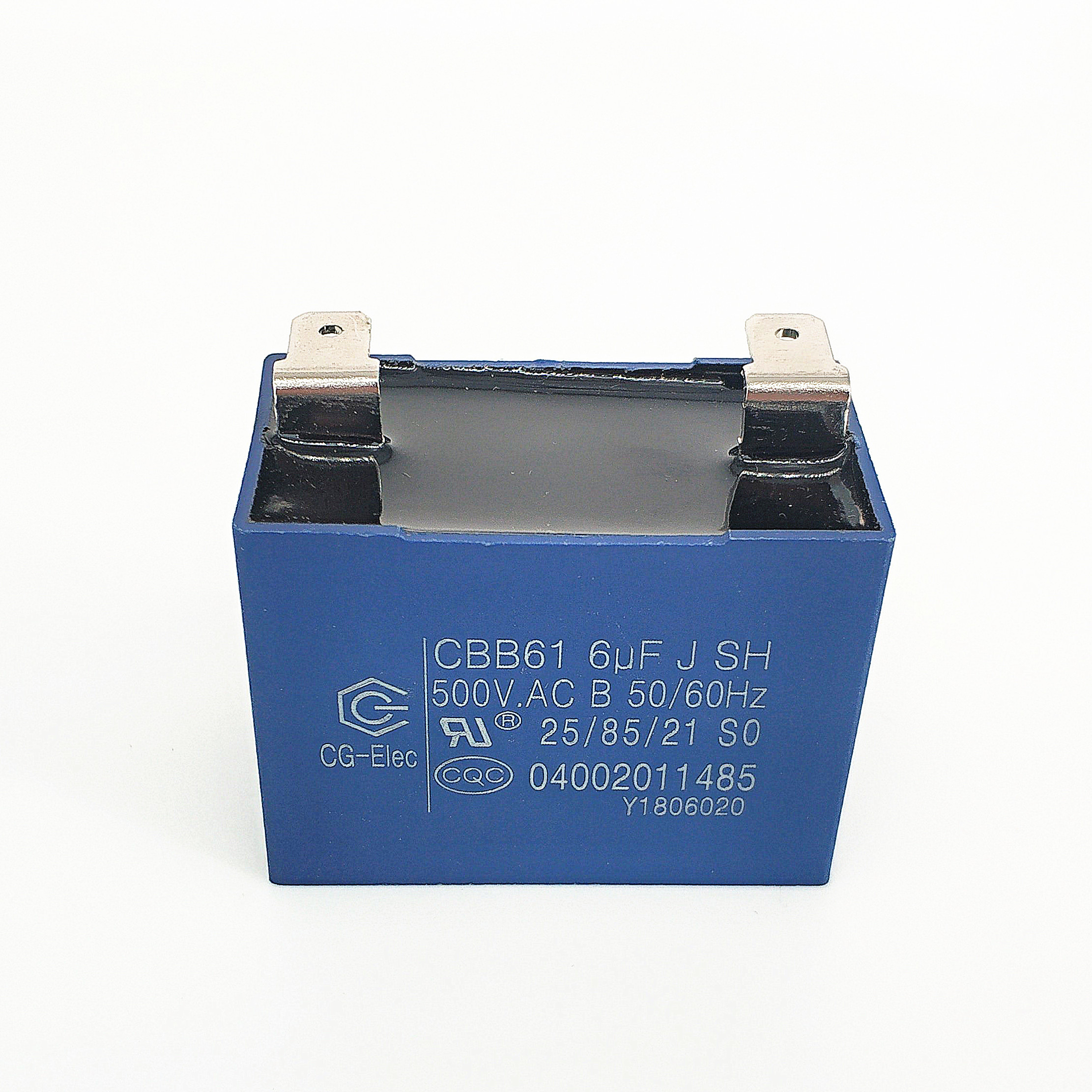 CBB61 500V 6.0mfd Конденсатор капота для кухонной трубы с быстрого соединителя