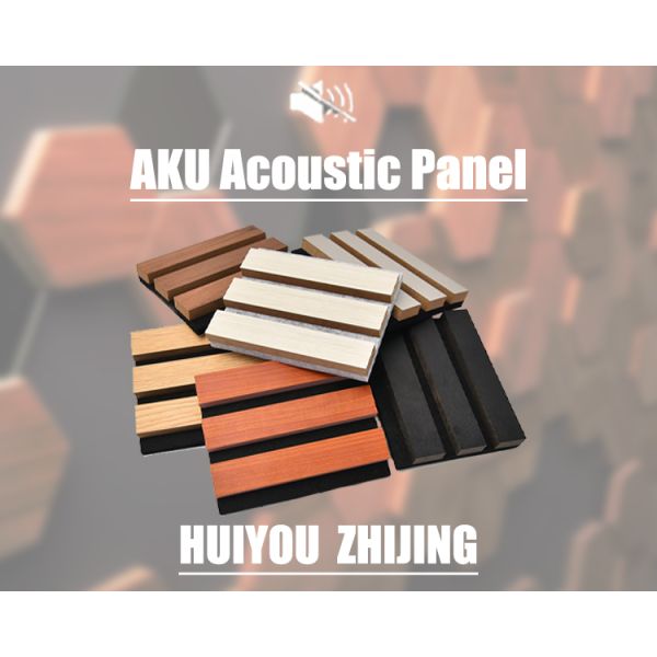 Aesthetic Gray EV Twill Slatted Wood Acoustic Panels For Renovation