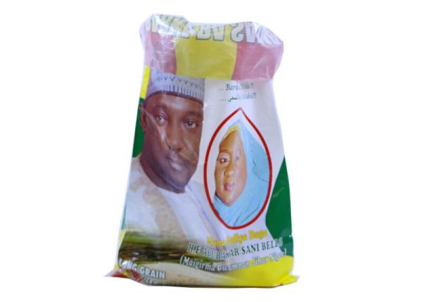 OPP Coated Rice Woven Polypropylene Bags With Cold Seal Gravure Printing