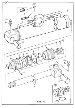 JCB 991/00115 991-00115 991 00115 наборов уплотнения цилиндра подъема заграждения Dozer затяжелителя 99100115 Backhoe