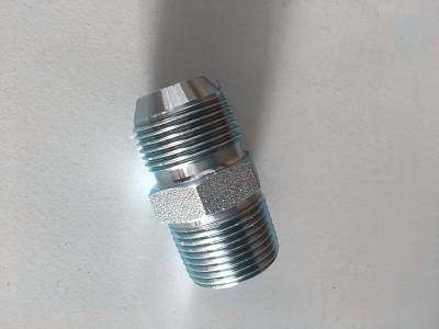 Aço carbono hidráulico dos adaptadores dos conectores da mangueira da linha JIS 60 métricos retos do bocal
