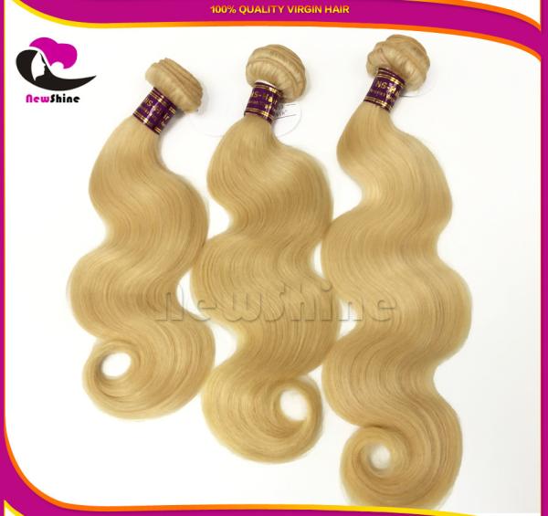 Free Shipping Popular Blonde 613# 10A Grades 100% Virgin Peruvian Hair Body Wave With Lace Closures 10inch-30inches