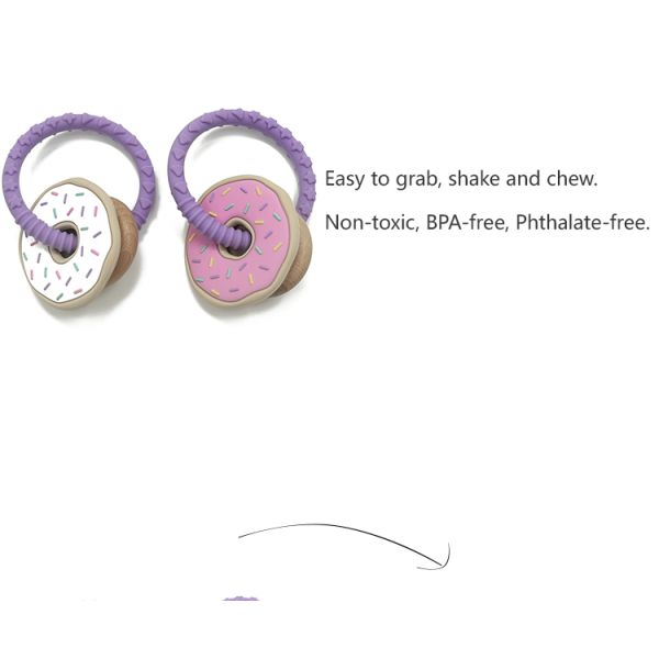 Safe Nursing Chew Animal Teether Organic Silicone Sensory Toys For Babies