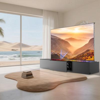 100 Inch - 130 Inch Projection Screen Motorized TV Cabinet Smart Ultra Short Throw Projector Laser TV Cabinet