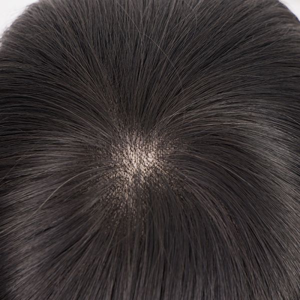 100% Virgin Human Hair Full Lace Toupee For Man With Mono Mesh And Lace Base Material