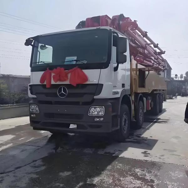 Sany 56 Meter Used Boom Pumps Truck Mounted For Concrete Mixing Pouring
