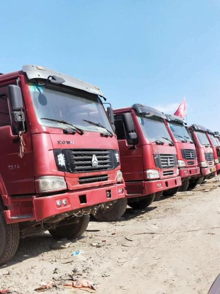 8X4 LHD RHD Used Dump Trucks / 12 Wheel Dump Truck 2015 Year Production For Mining