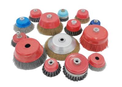 Safety Supporting Ring 100mm Twisted Steel Wire Cup Brush for Cleaning Metal Surface