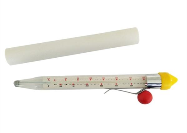 Food Grade Instant Read Thermometer , Heat Resistance Glass Candy Thermometer