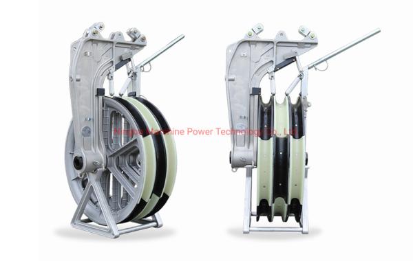 Aluminium Alloy Heavy Duty Wire Rope Cable String Conductor Pulley Block Oil Resistant