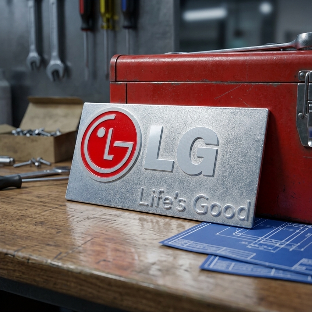 Custom Metal logo Embossed Label Stamping Sandblasting Red Lacquer Aluminum Nameplate