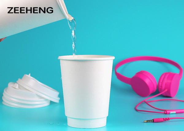 One Time White Double Wall Paper Cups For Hot Drinks 250/400/500ml