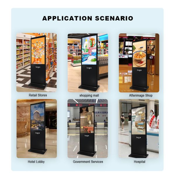 OEM ODM 43 49 50 55 Inch LCD Touch Screen Indoor Floor Standing School Digital Signage